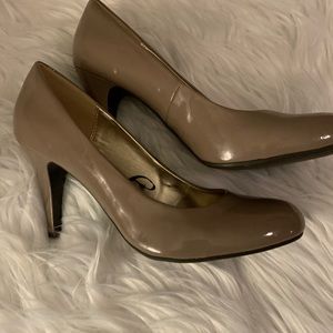 Nude Patent Leather Heels by Steve Madden